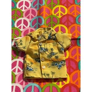 Bratz Boyz Cameron Funk Out Yellow Tropical Shirt